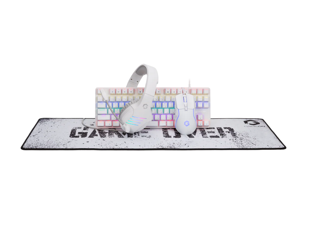 GAMEON Viper XA RGB Gaming Bundle – White (4-in-1 Set) | Qatar GAMEON Viper XA RGB Gaming Bundle – White (4-in-1 Set) | Qatar